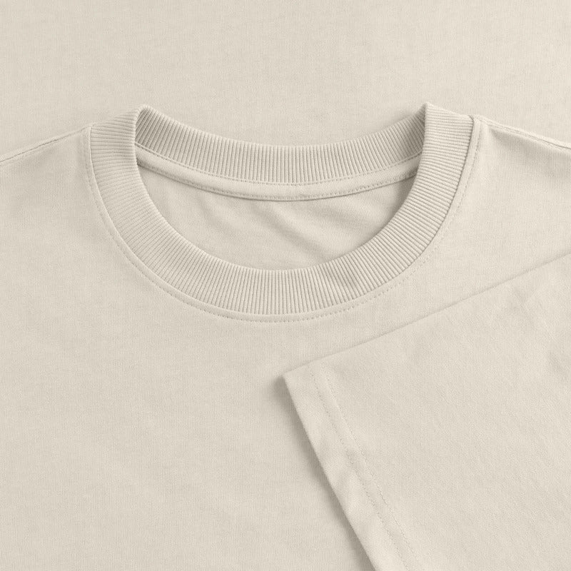 Honig Dealer Oversized T-Shirt in Beige – Stoff im Detail