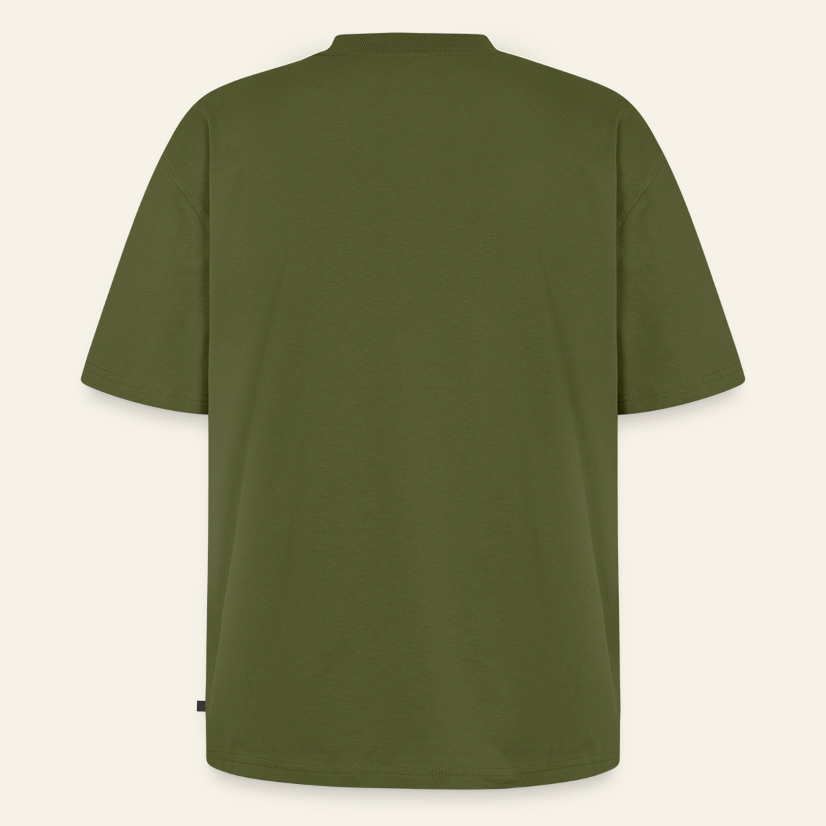 Honig Dealer Oversized T-Shirt in Khaki – Rückseite ohne Druck