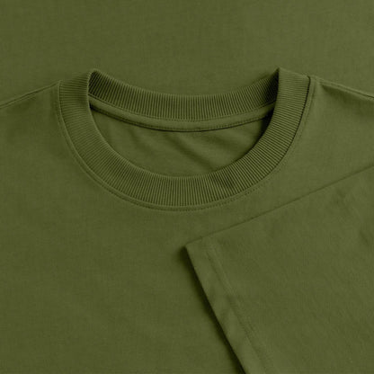 Honig Dealer Oversized T-Shirt in Khaki – Stoff im Detail