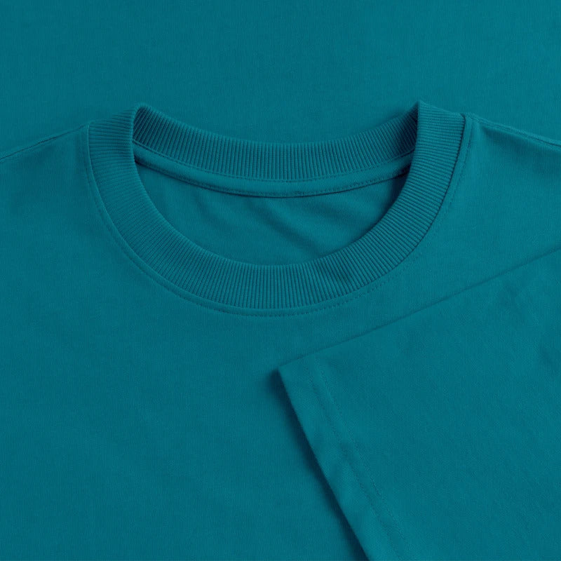 Honig Dealer Oversized T-Shirt in Petrol – Stoff im Detail