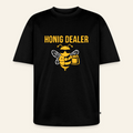 Honig Dealer Oversized T-Shirt in Schwarz – Vorderseite