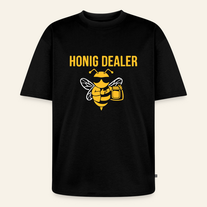 Honig Dealer Oversized T-Shirt in Schwarz – Vorderseite