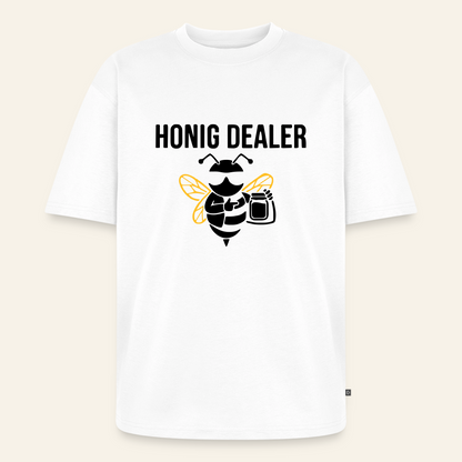 Honig Dealer Oversized T-Shirt in Weiß – Vorderseite