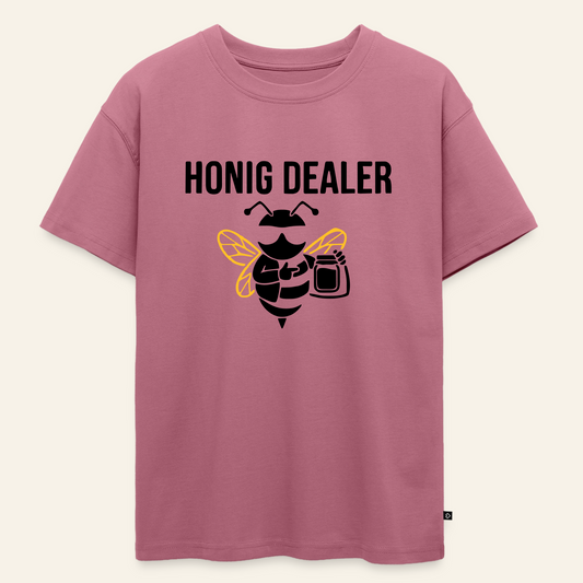 Honig Dealer Oversized Teenager T-Shirt in Altrosa – Vorderseite