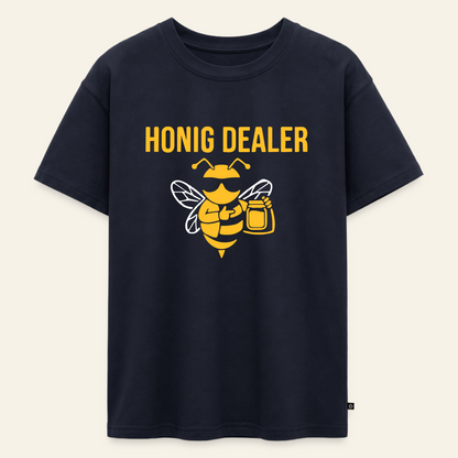 Honig Dealer Oversized Teenager T-Shirt in Navy – Vorderseite