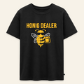 Honig Dealer Oversized Teenager T-Shirt in Schwarz – Vorderseite