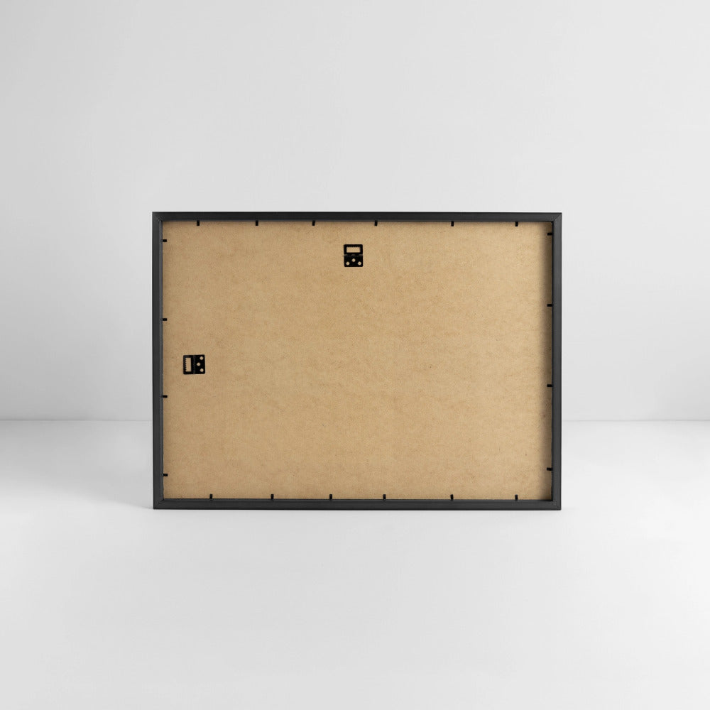 Honig Dealer Gerahmtes Poster (69 × 49 cm) mit Rahmen in Schwarz – Rückseite