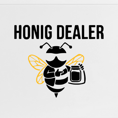 Honig Dealer Gerahmtes Poster (69 × 49 cm) mit Rahmen in Weiß – Druck im Detail