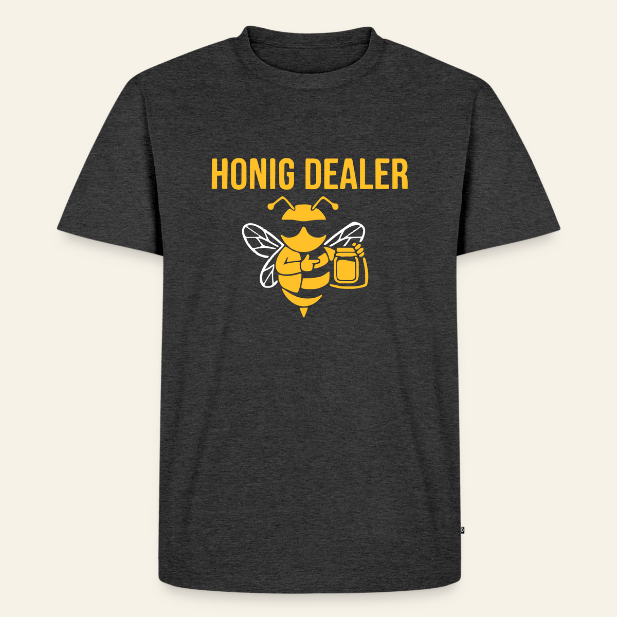 Honig Dealer T-Shirt in Anthrazit – Vorderseite