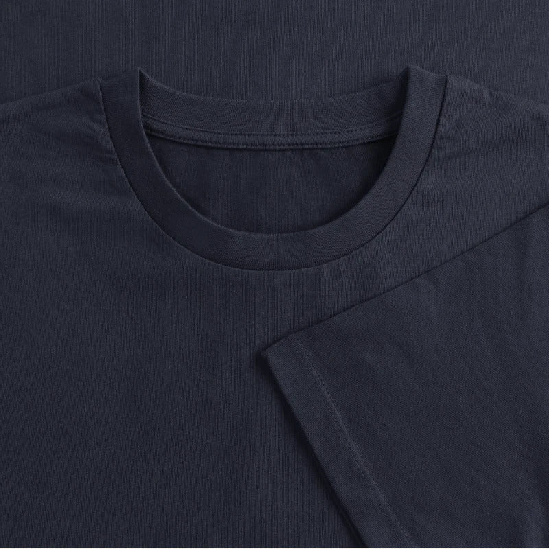 Honig Papa T-Shirt in Dunkelblau – Stoff im Detail