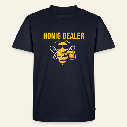 Honig Dealer T-Shirt in Dunkelblau – Vorderseite