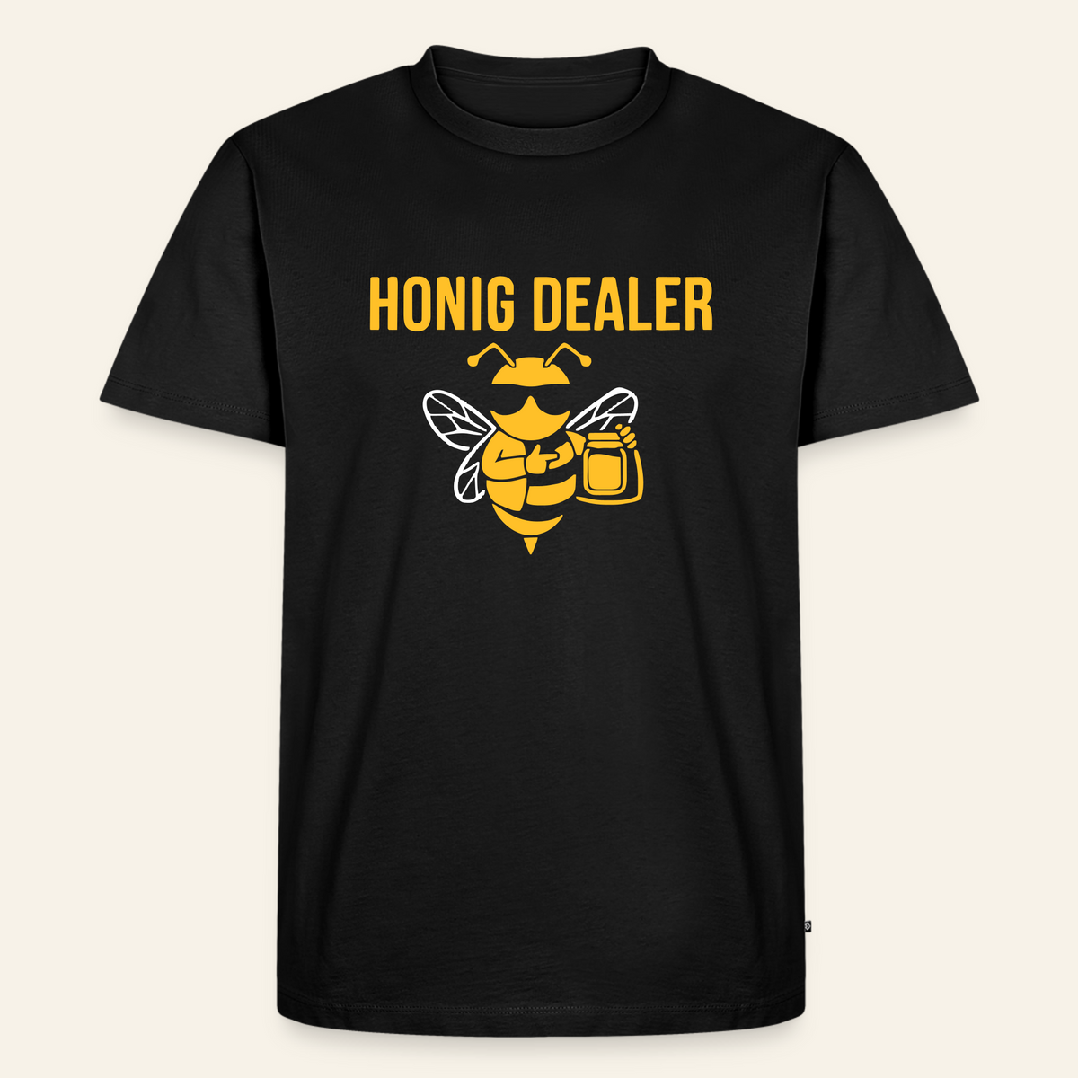 Honig Dealer T-Shirt in Schwarz – Vorderseite