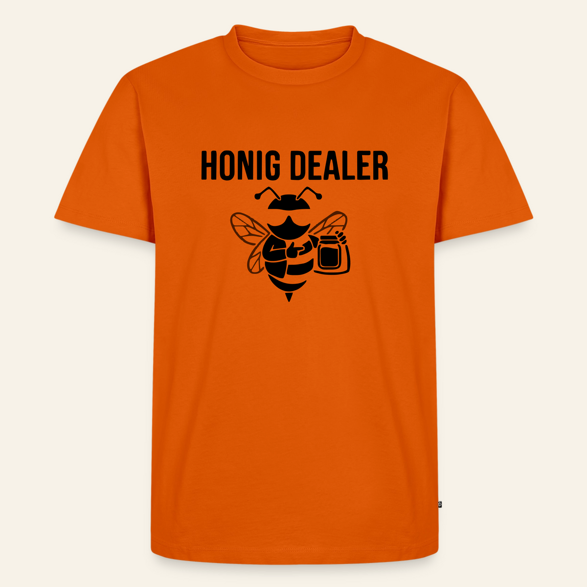 Honig Dealer T-Shirt in Orange – Vorderseite