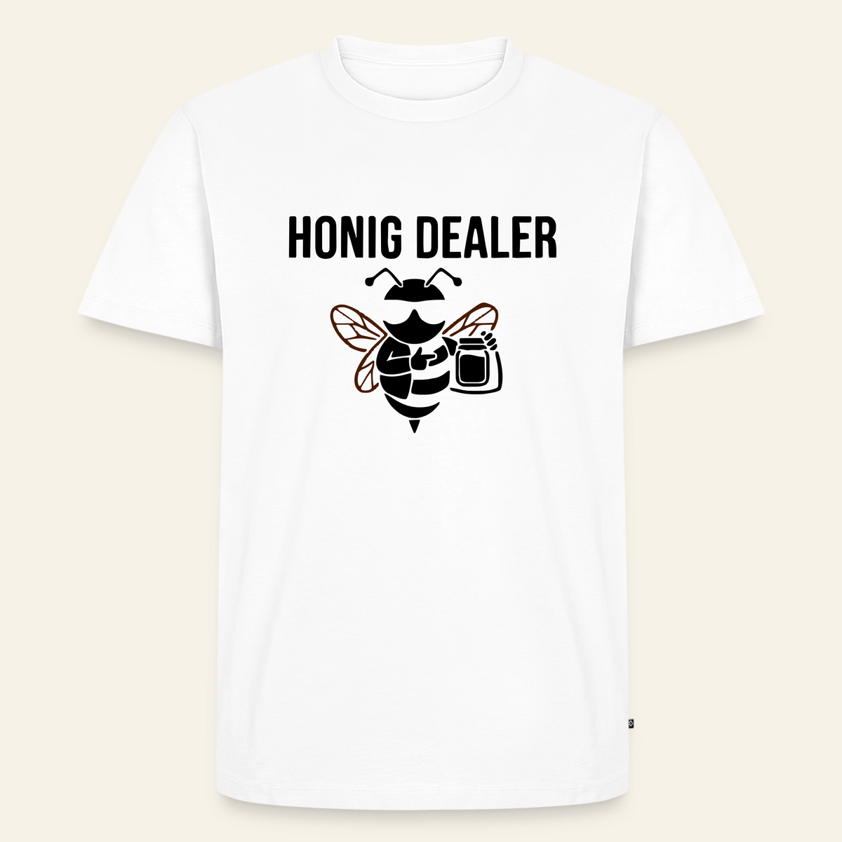 Honig Dealer T-Shirt in Weiß – Vorderseite