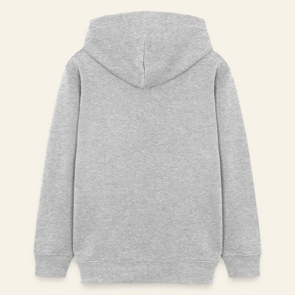 Honig Dealer Teenager Hoodie in Grau meliert – Rückseite ohne Druck