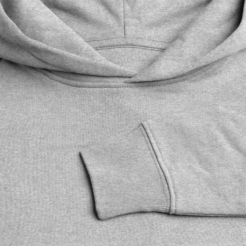 Honig Dealer Teenager Hoodie in Grau meliert – Stoff im Detail