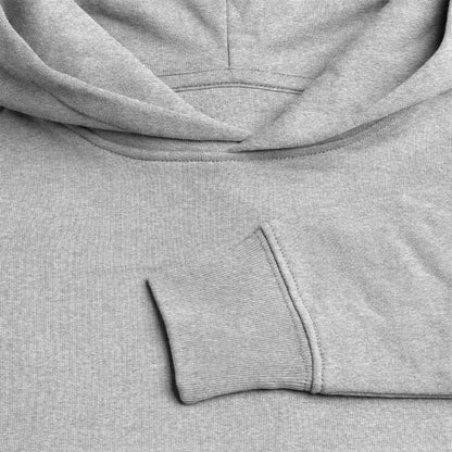 Honig Dealer Teenager Hoodie in Grau meliert – Stoff im Detail