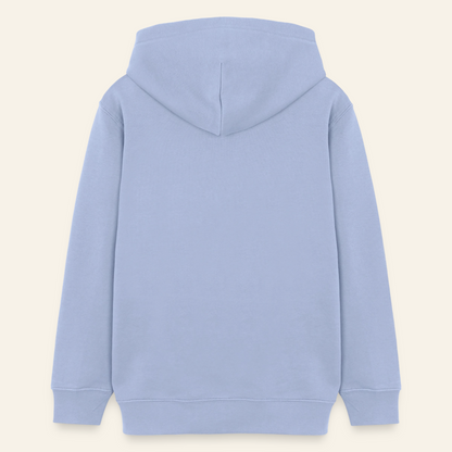Honig Dealer Teenager Hoodie in Himmelblau – Rückseite ohne Druck
