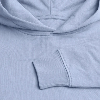 Honig Dealer Teenager Hoodie in Himmelblau – Stoff im Detail