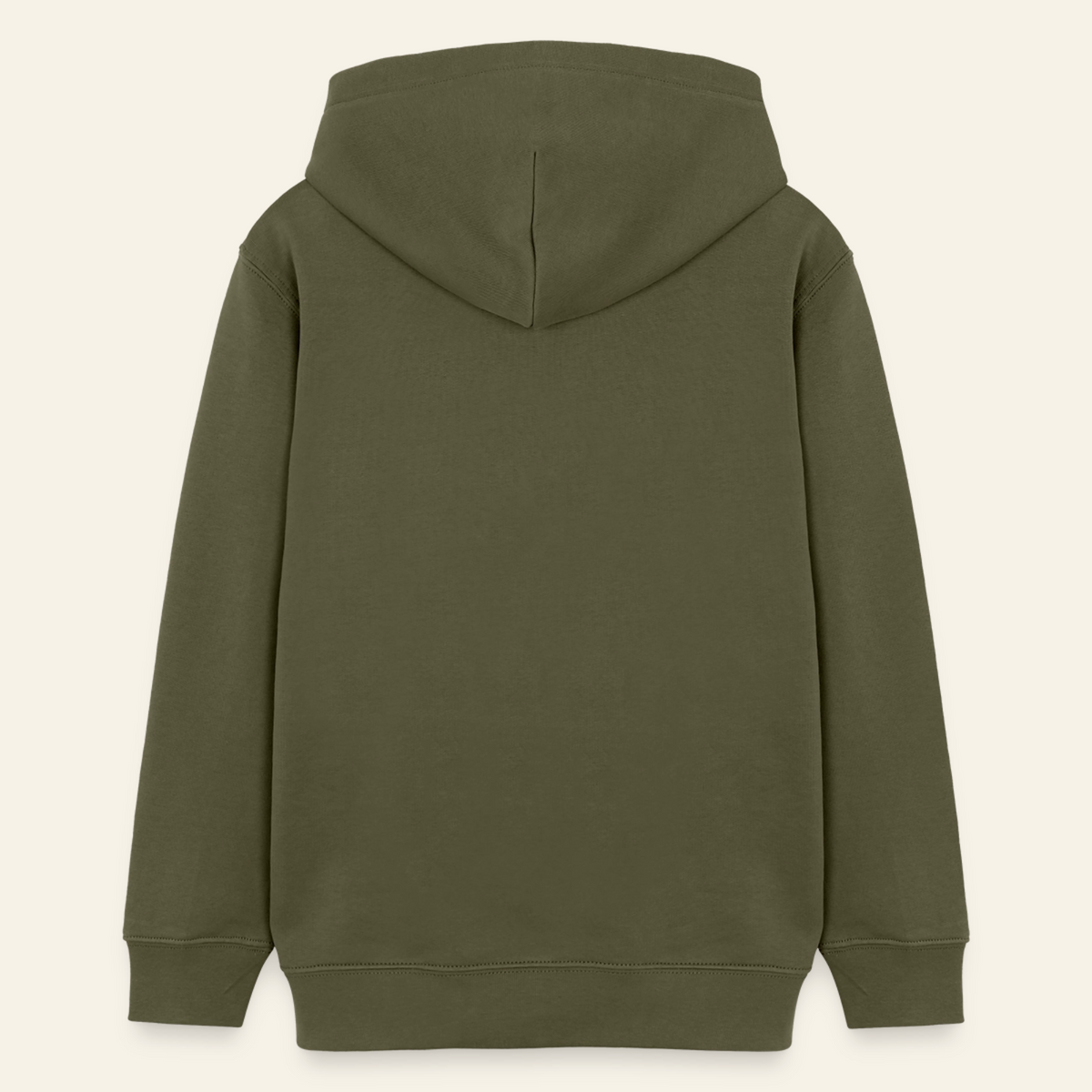 Honig Dealer Teenager Hoodie in Khaki – Rückseite ohne Druck