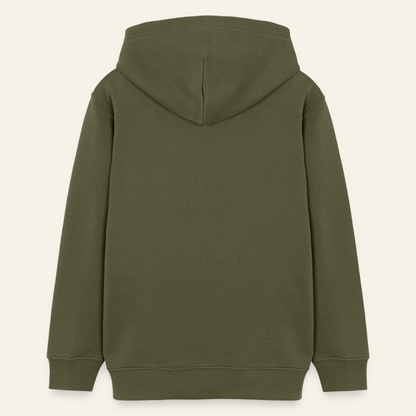 Honig Dealer Teenager Hoodie in Khaki – Rückseite ohne Druck