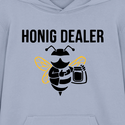 Honig Dealer Teenager Hoodie in Lavendel – Druck im Detail