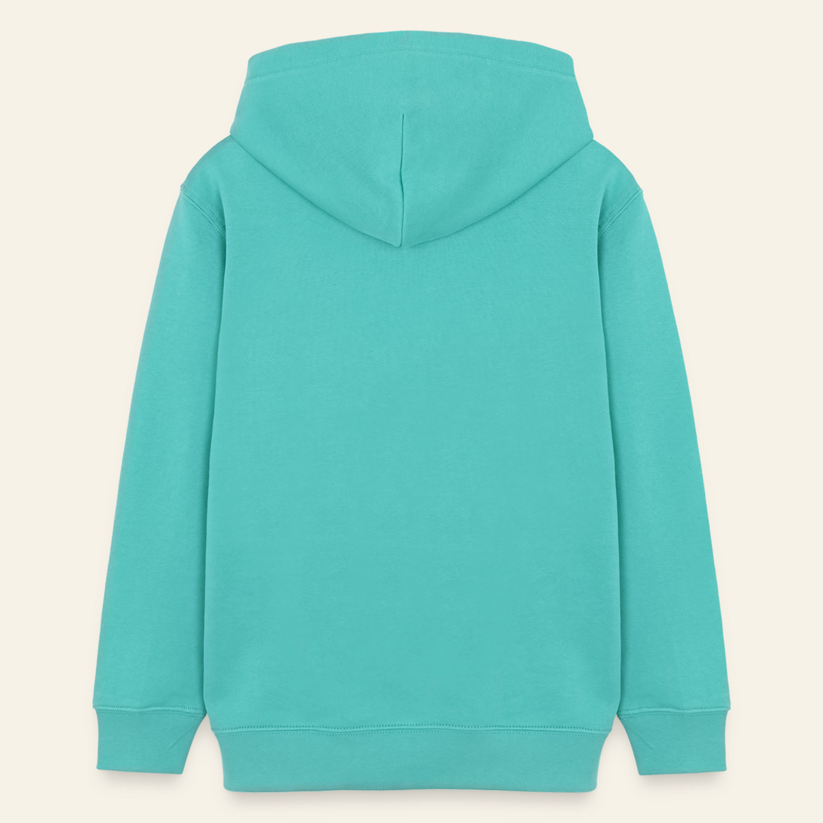 Honig Dealer Teenager Hoodie in Poolblau – Rückseite ohne Druck