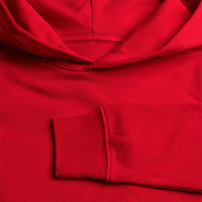 Honig Dealer Teenager Hoodie in Rot – Stoff im Detail