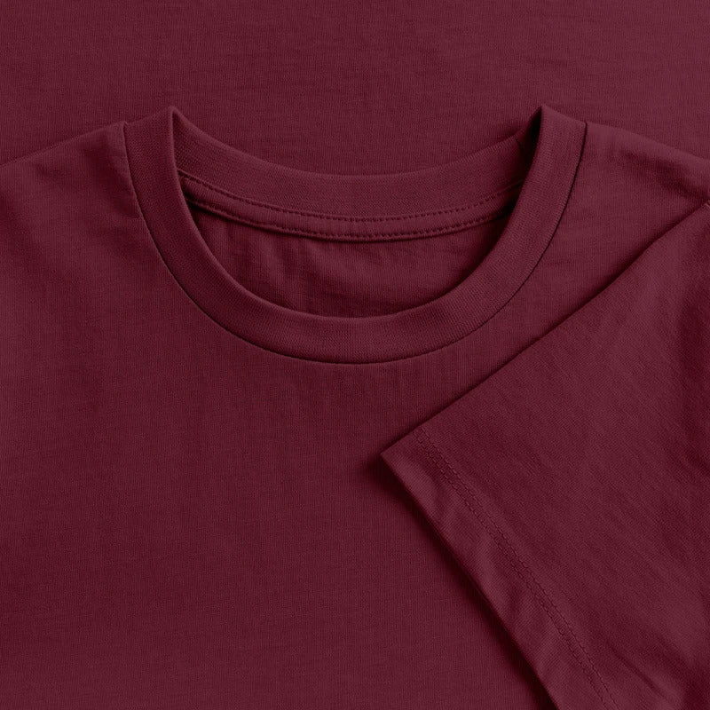 Honig Dealer Teenager T-Shirt in Burgunderrot – Stoff im Detail