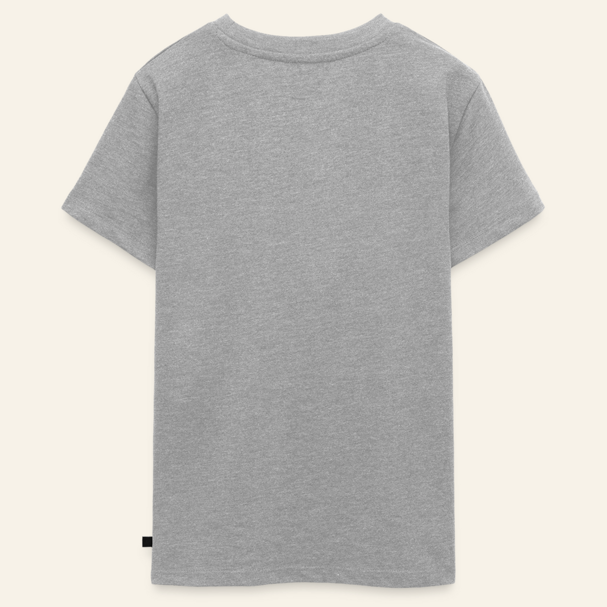 Honig Dealer Teenager T-Shirt in Grau meliert – Rückseite ohne Druck