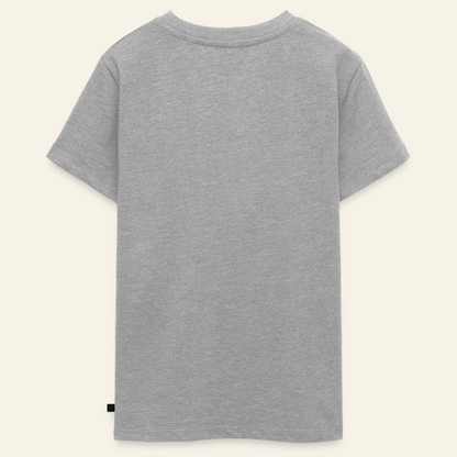 Honig Dealer Teenager T-Shirt in Grau meliert – Rückseite ohne Druck