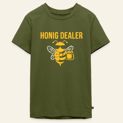 Honig Dealer Teenager T-Shirt in Khaki – Vorderseite