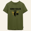 Honig Dealer Teenager T-Shirt in Khaki – Vorderseite