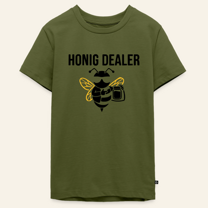 Honig Dealer Teenager T-Shirt in Khaki – Vorderseite