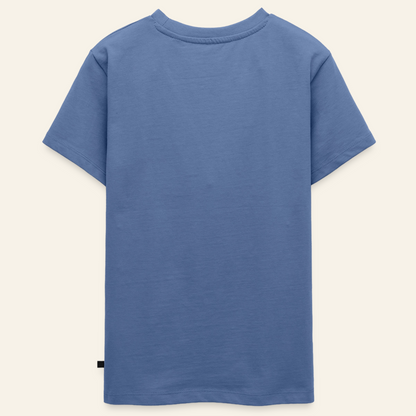 Honig Dealer Teenager T-Shirt in Steinblau – Rückseite ohne Druck