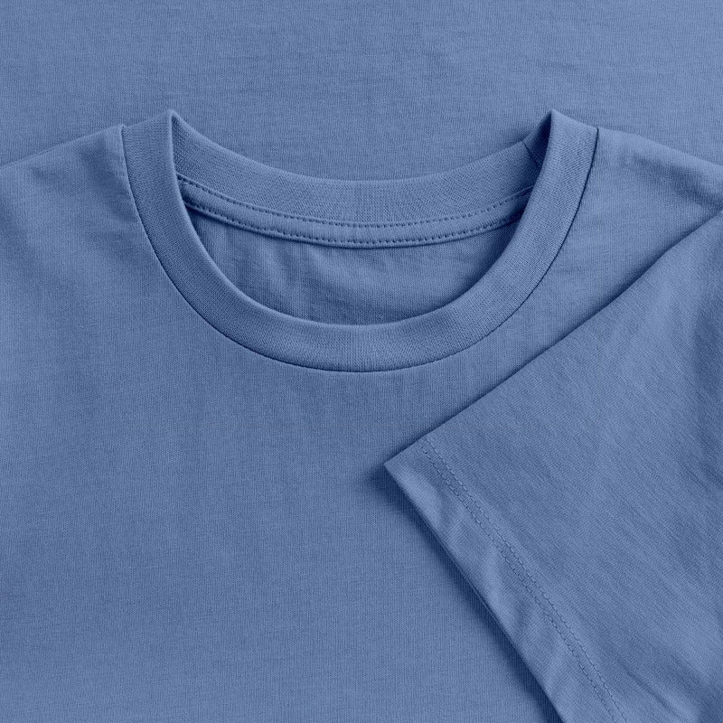 Honig Dealer Teenager T-Shirt in Steinblau – Stoff im Detail