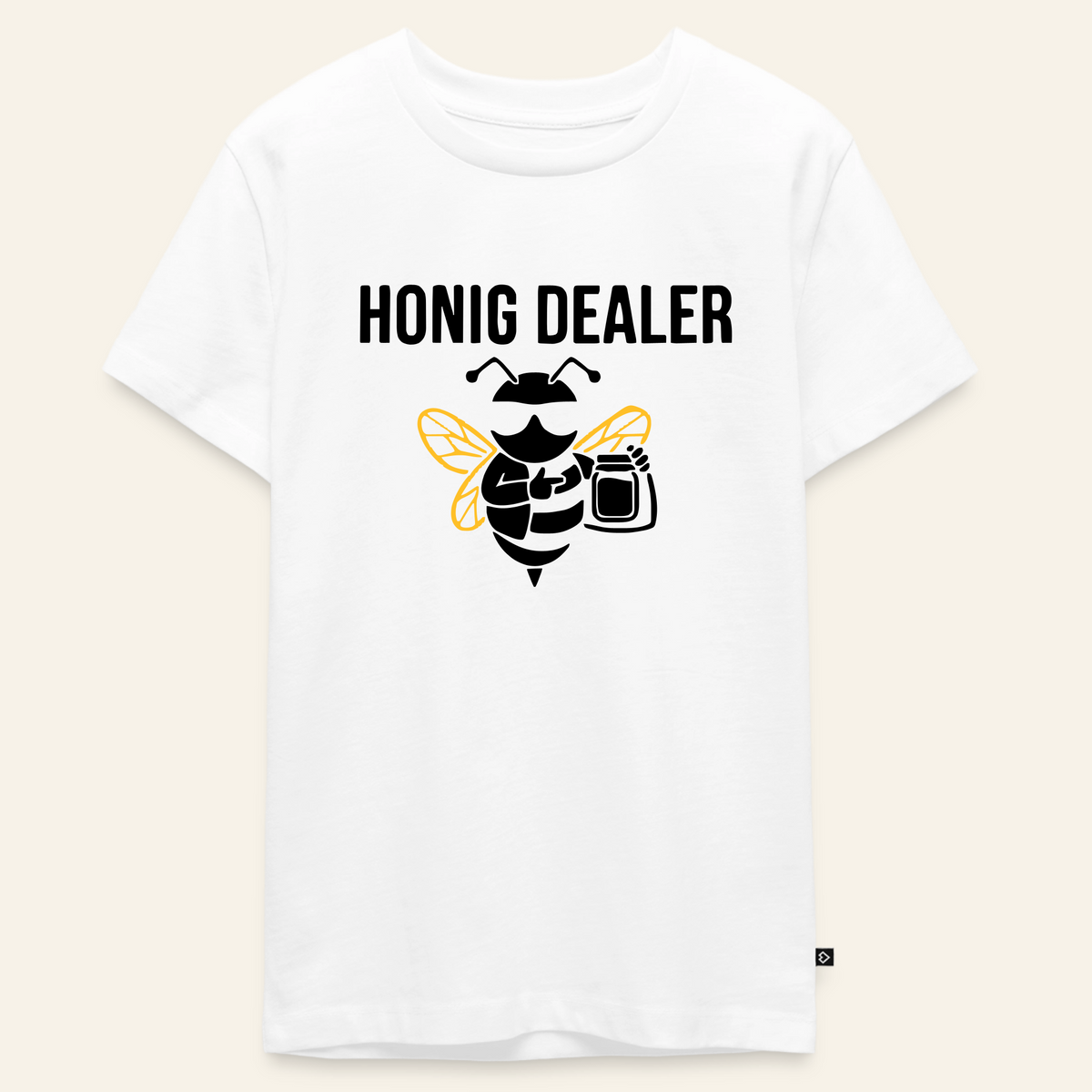 Honig Dealer Teenager T-Shirt in Weiß – Vorderseite
