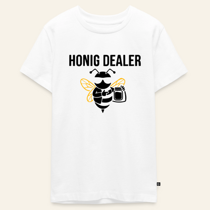 Honig Dealer Teenager T-Shirt in Weiß – Vorderseite