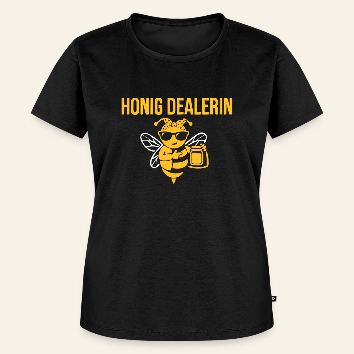 Honig Dealerin T-Shirt in Schwarz – Vorderseite