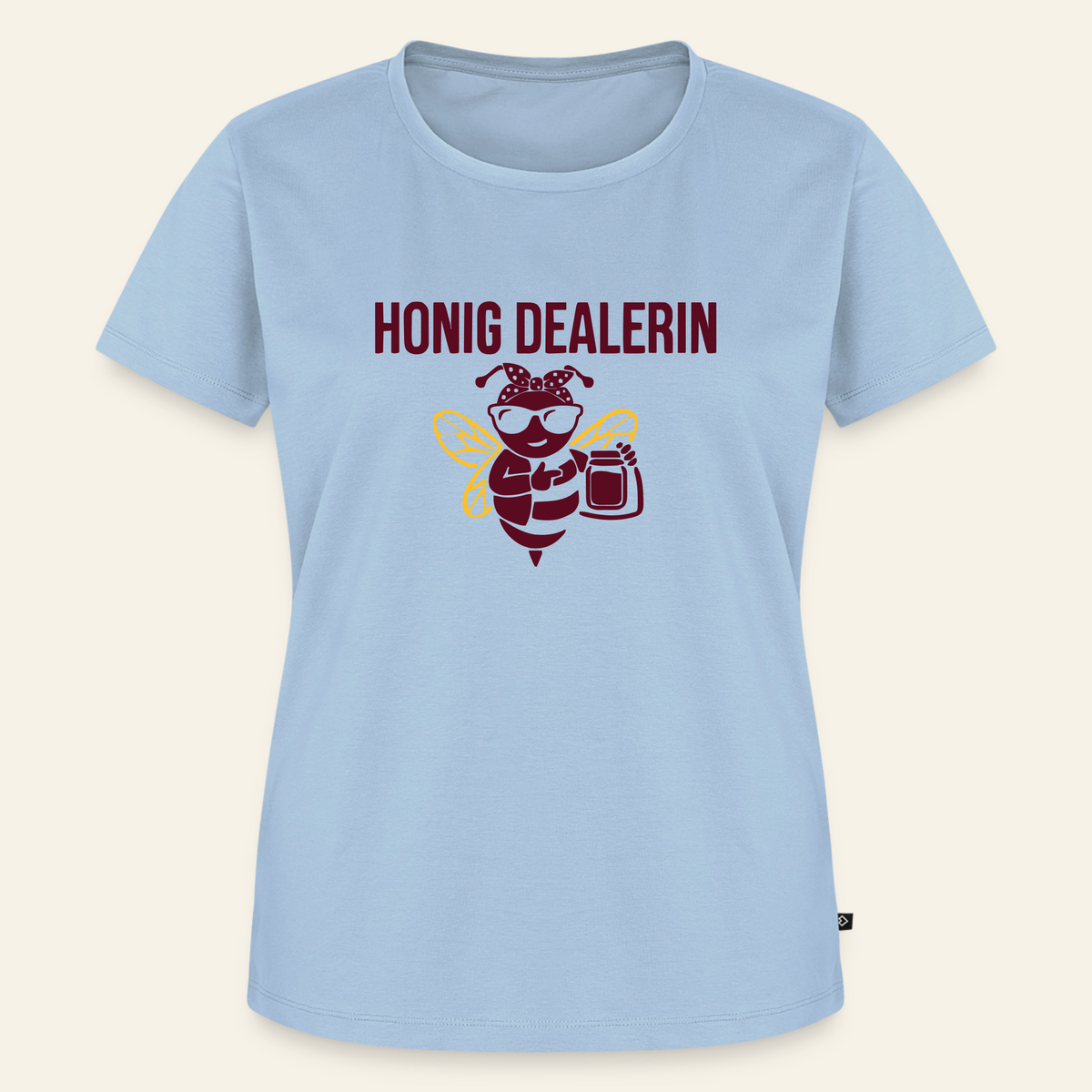 Honig Dealerin T-Shirt in Hellblau – Vorderseite