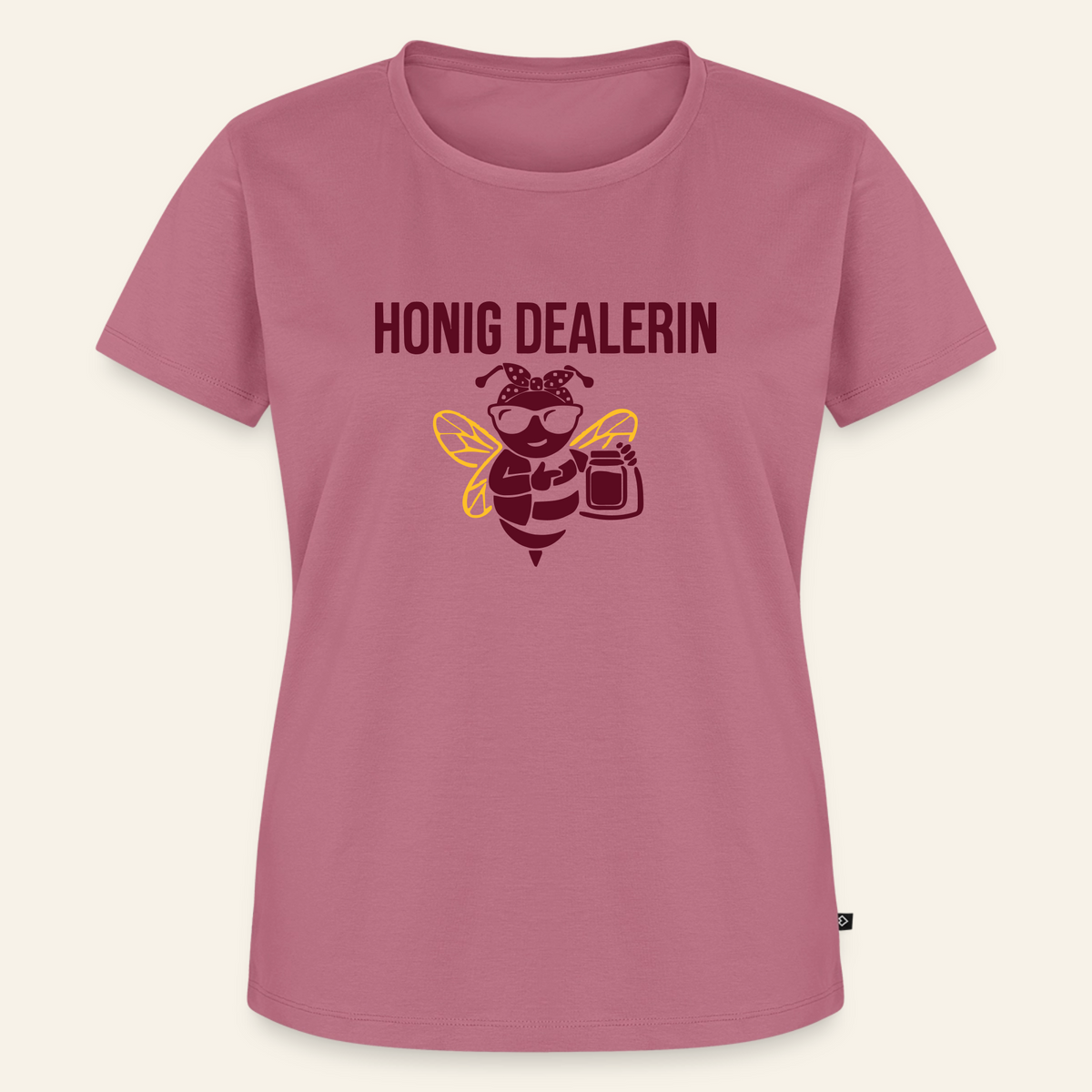 Honig Dealerin T-Shirt in Mauve – Vorderseite