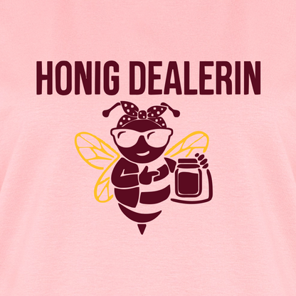 Honig Dealerin T-Shirt in Rosé – Druck im Detail