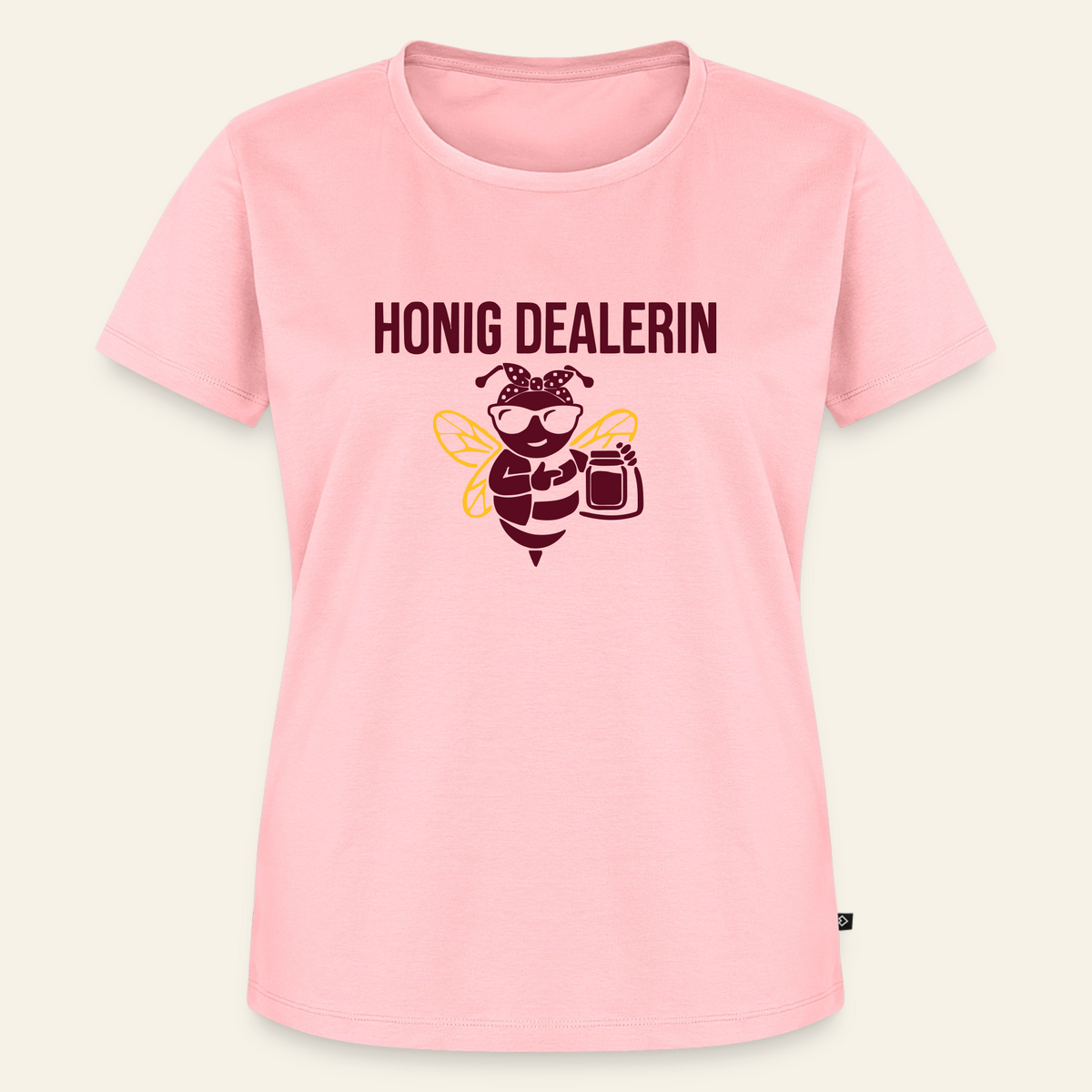 Honig Dealerin T-Shirt in Rosé – Vorderseite