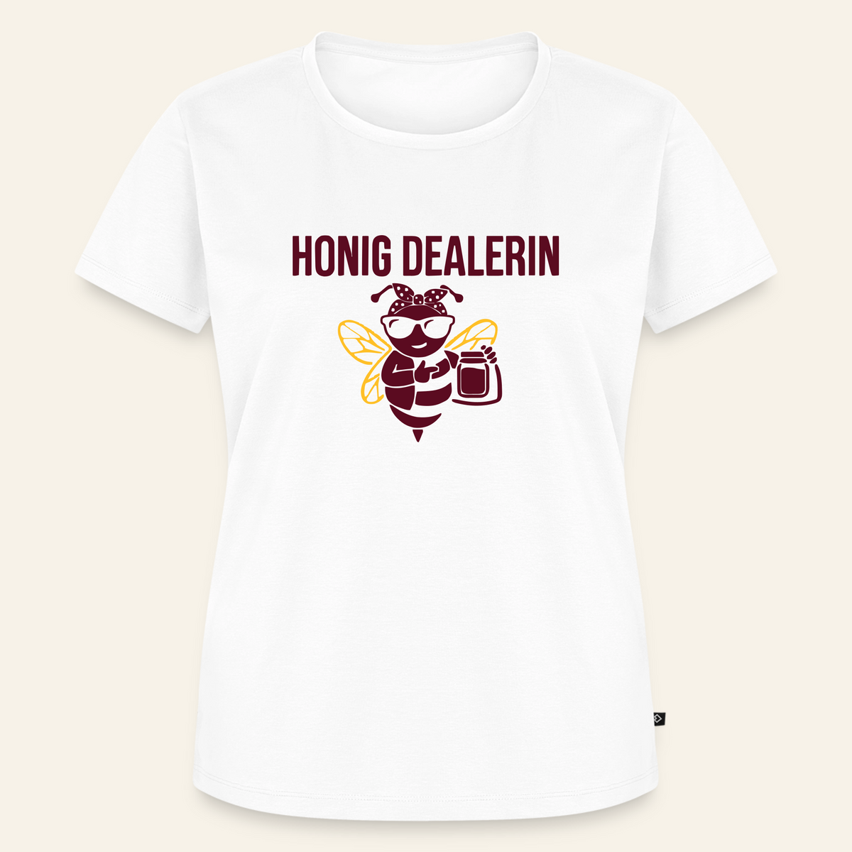 Honig Dealerin T-Shirt in Weiß – Vorderseite