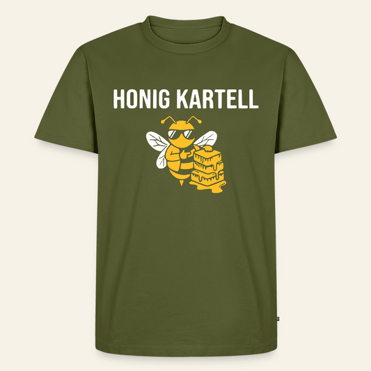 Honig Kartell T-Shirt in Khaki – Vorderseite