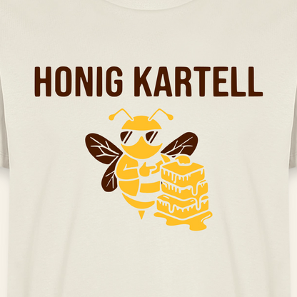 Honig Kartell T-Shirt in Naturweiß – Druck im Detail