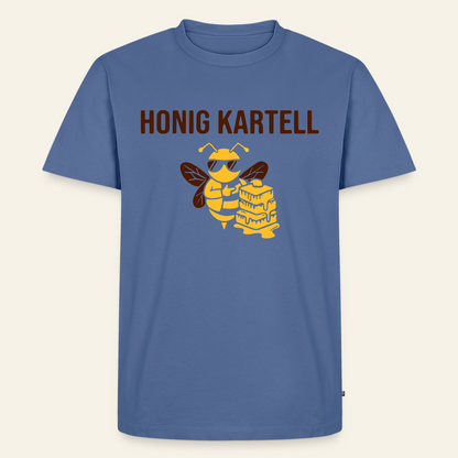 Honig Kartell T-Shirt in Steinblau – Vorderseite