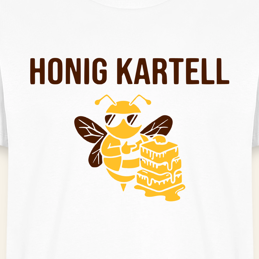 Honig Kartell T-Shirt in Weiß – Druck im Detail