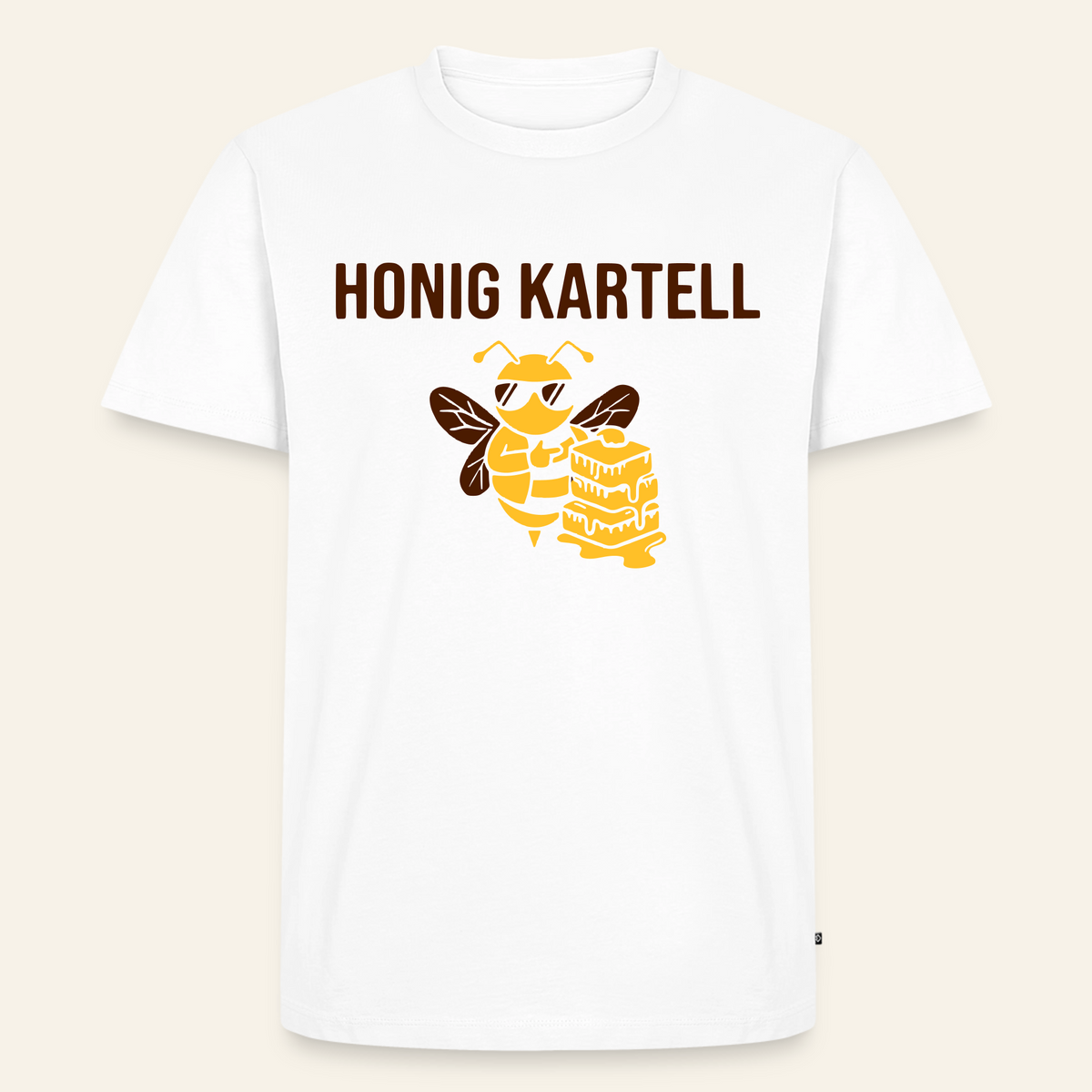 Honig Kartell T-Shirt in Weiß – Vorderseite
