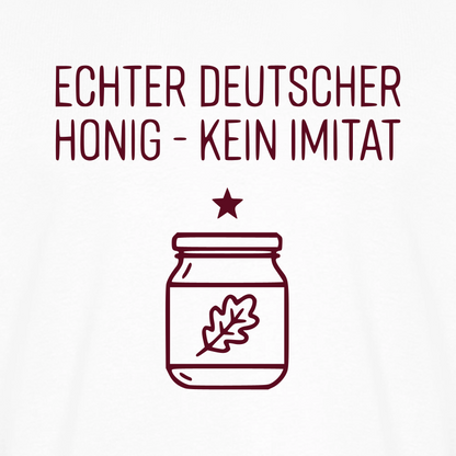 Honig Pur T-Shirt in Weiß – Druck im Detail